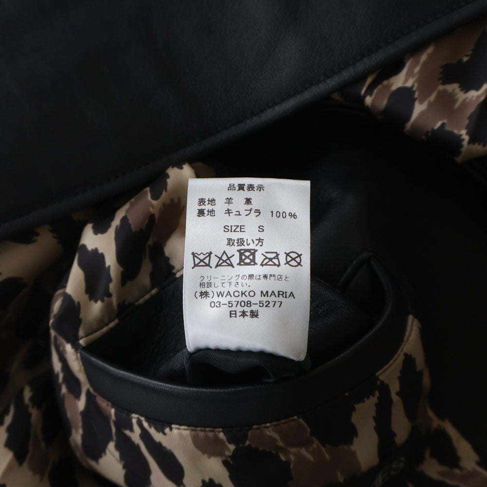 WACKO MARIA(ワコマリア) Leather Car Coat Type-2 レザーカーコート タイプ2 ブラック