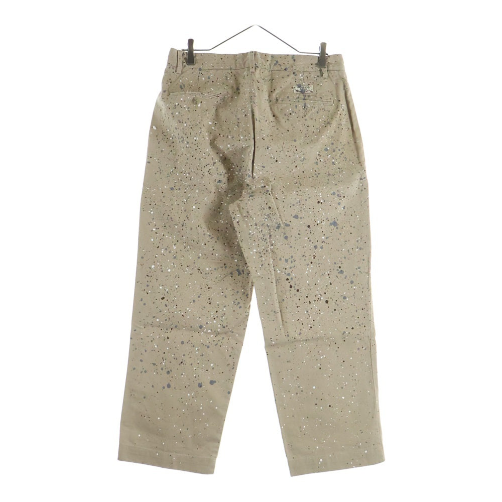 POLO RALPH LAUREN(ポロラルフローレン) 90S COTTON WIDE PANTS PAINTED TROUSERS コットン ワイド パンツ ベージュ