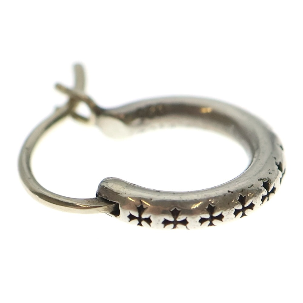 CHROME HEARTS(クロムハーツ) TINY TFL HOOP タイニートゥルーファッキングラブフープピアス シルバー