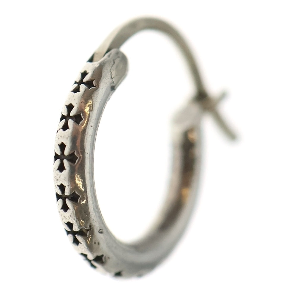 CHROME HEARTS(クロムハーツ) TINY TFL HOOP タイニートゥルーファッキングラブフープピアス シルバー