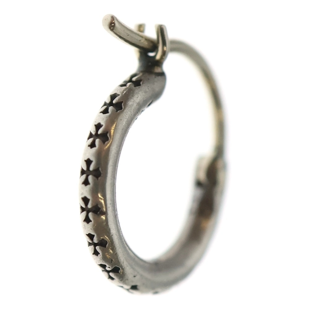CHROME HEARTS(クロムハーツ) TINY TFL HOOP タイニートゥルーファッキングラブフープピアス シルバー
