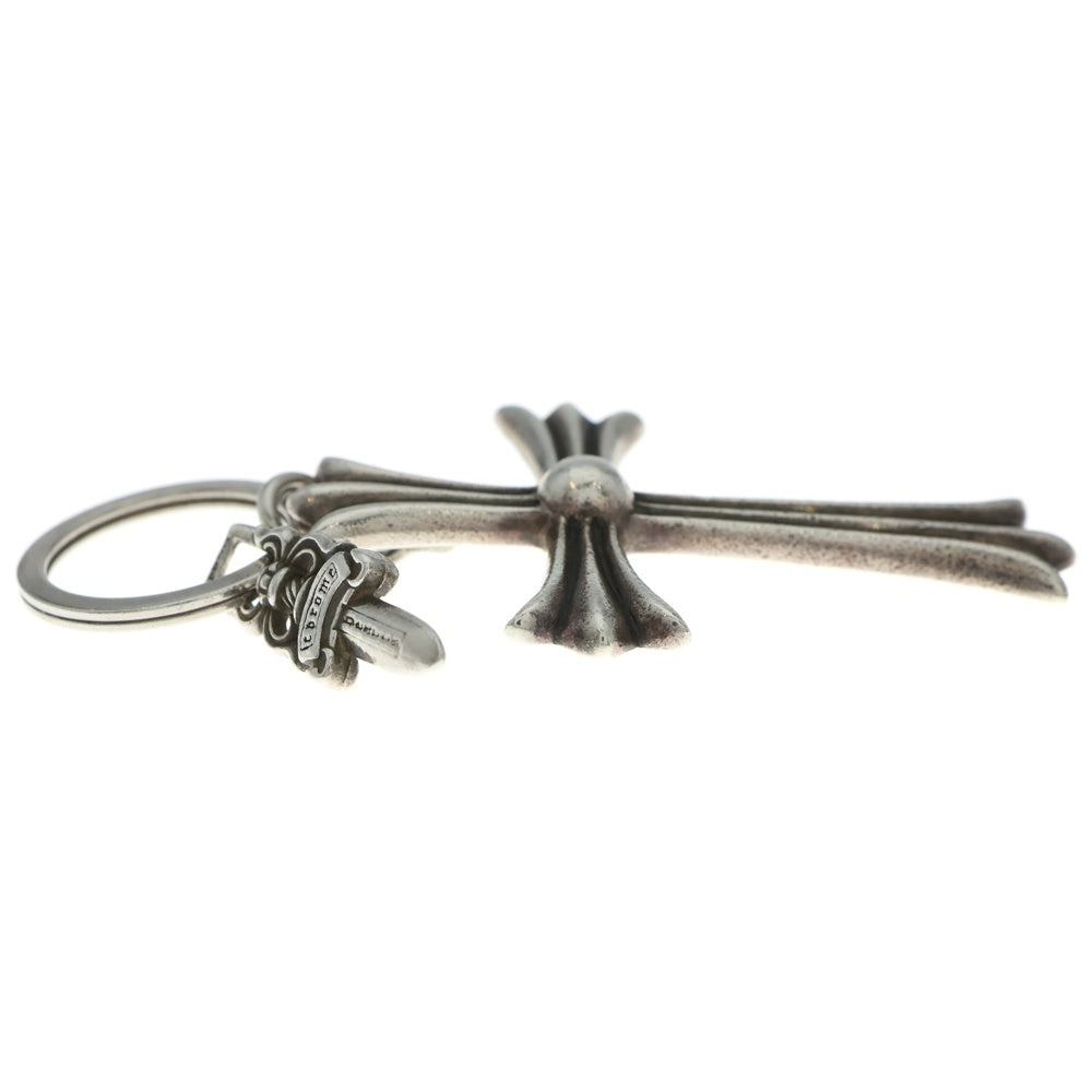 CHROME HEARTS(クロムハーツ) CH CRS LG & No5 DGGR ラージCHクロス ダガー キーリング ネックレストップ シルバー