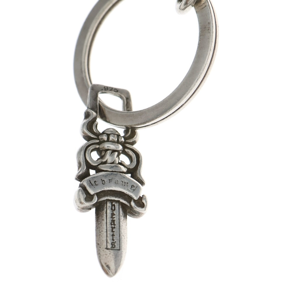CHROME HEARTS(クロムハーツ) CH CRS LG & No5 DGGR ラージCHクロス ダガー キーリング ネックレストップ シルバー