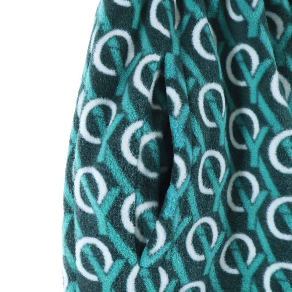 OY(オーワイ) MONOGRAM FLEECE モノグラム フリースパンツ グリーン