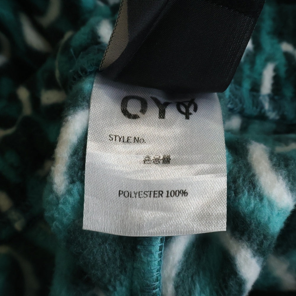 OY(オーワイ) MONOGRAM FLEECE モノグラム フリースパンツ グリーン