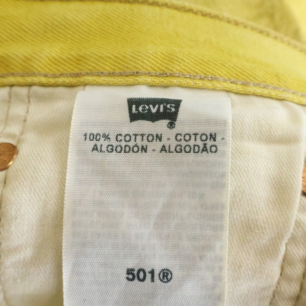 Levi's(リーバイス) 501xx ボタン裏4093 ボタンフライ ストレート デニム パンツ イエロー