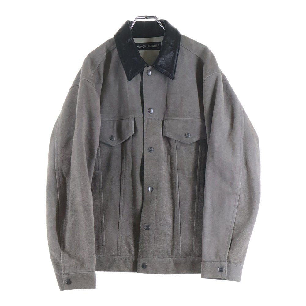 WACKO MARIA(ワコマリア) SUEDE LETHER TRUCKER JACKET スエード レザー トラッカー ジャケット グレー