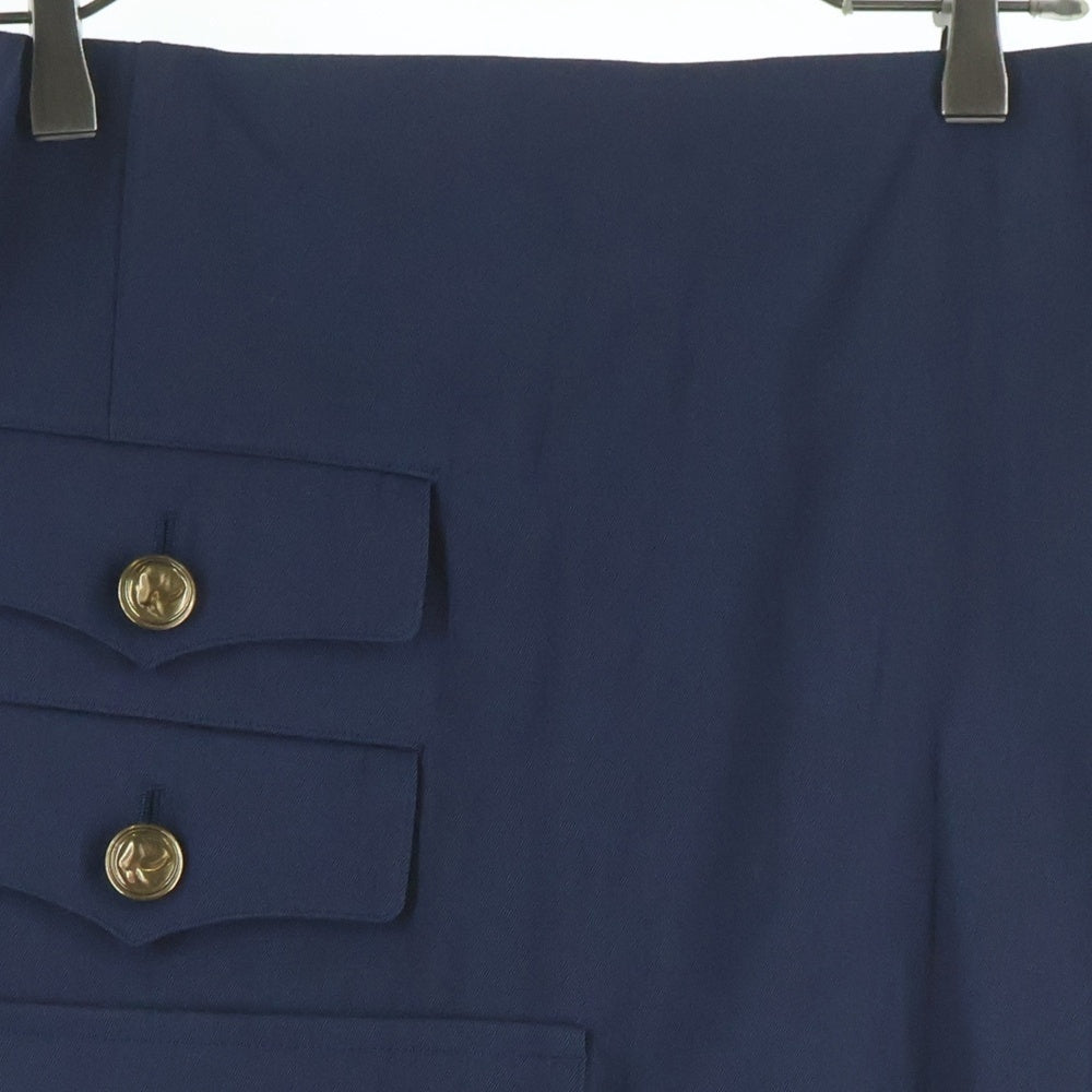 COMME des GARCONS HOMME PLUS(コムデギャルソンオムプリュス) Skirt Docking Short Pants スカートドッキング ショーツ ハーフパンツ ネイビー PO-P015