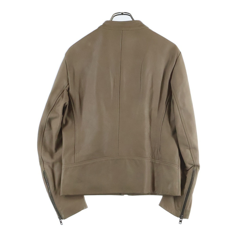 Maison Margiela(メゾンマルジェラ) 08SS ここのえ期 5Zip Leather Jacket 八の字 レザーライダースジャケット ベージュ
