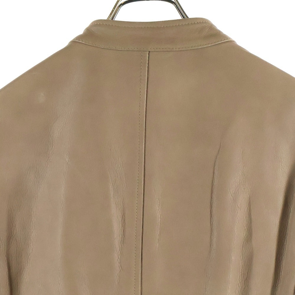 Maison Margiela(メゾンマルジェラ) 08SS ここのえ期 5Zip Leather Jacket 八の字 レザーライダースジャケット ベージュ