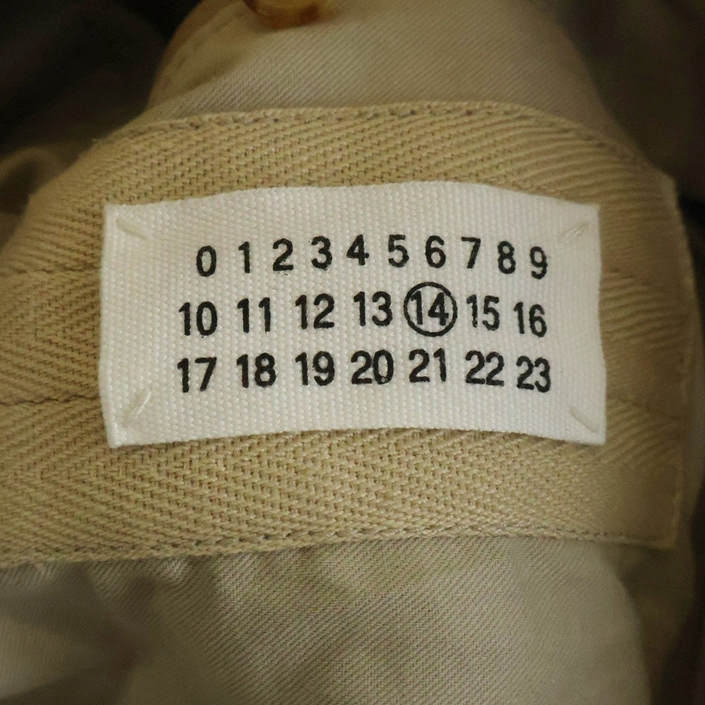 Maison Margiela(メゾンマルジェラ) 08SS ここのえ期 5Zip Leather Jacket 八の字 レザーライダースジャケット ベージュ