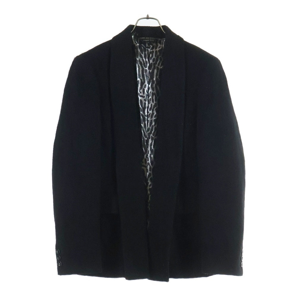 COMME des GARCONS HOMME PLUS(コムデギャルソンオムプリュス) 22AW レオパード ショールカラーテーラードジャケット ブラック PJ-J014