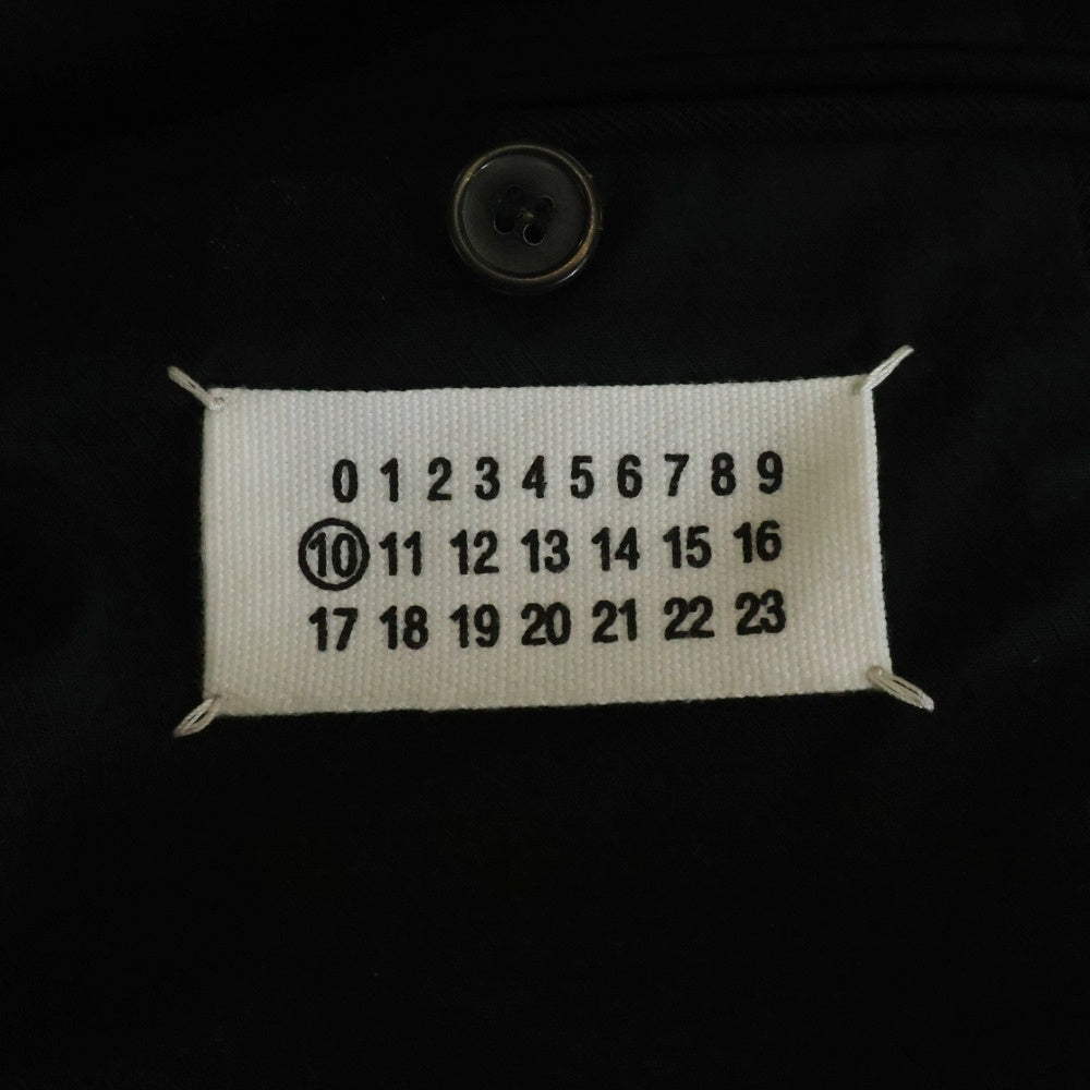Maison Margiela(メゾンマルジェラ) 10AW ここのえ期 Wool Tailored Jacket 2B ウールテーラードジャケット ブラック S30BN0187
