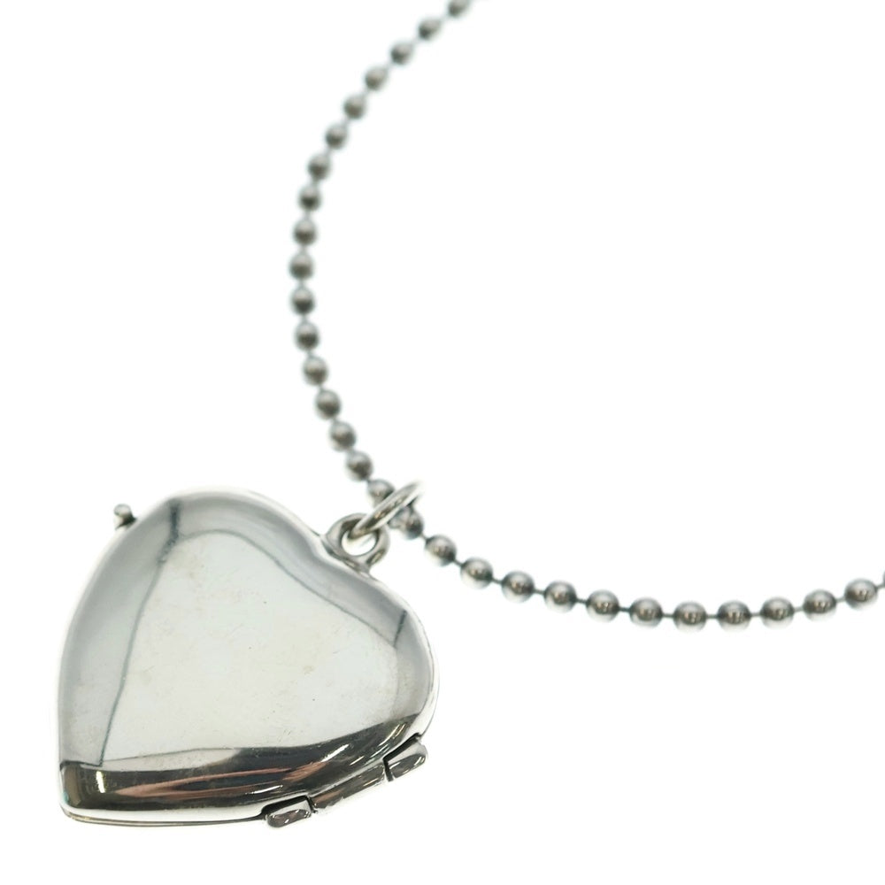 TIFFANY & Co.(ティファニー) ハートロケット ペンダントトップ ボールチェーンネックレス シルバー レディース