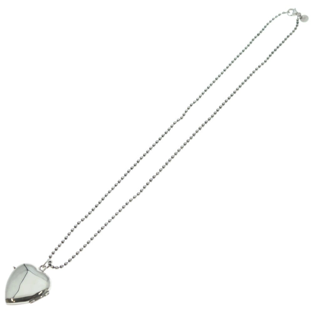 TIFFANY & Co.(ティファニー) ハートロケット ペンダントトップ ボールチェーンネックレス シルバー レディース