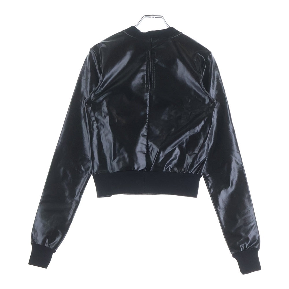 DRKSHDW(ダークシャドウ) CROPPED SWEAT コーティング加工 クロッド クルーネックスウェットトレーナー ブラック DS02B4223-JRU