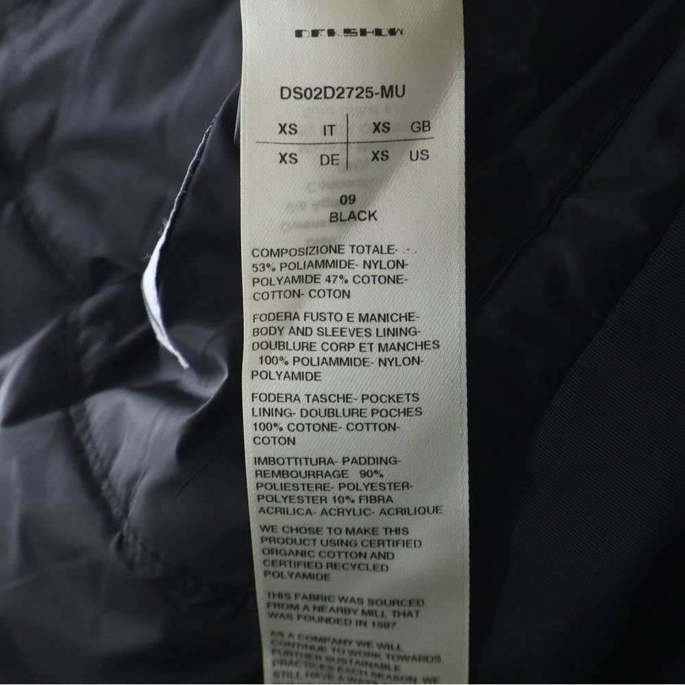 DRKSHDW(ダークシャドウ) HOODED PETER フーデッドピーター ジップアップジャケット フーディー ブラック DS02D2725-MU