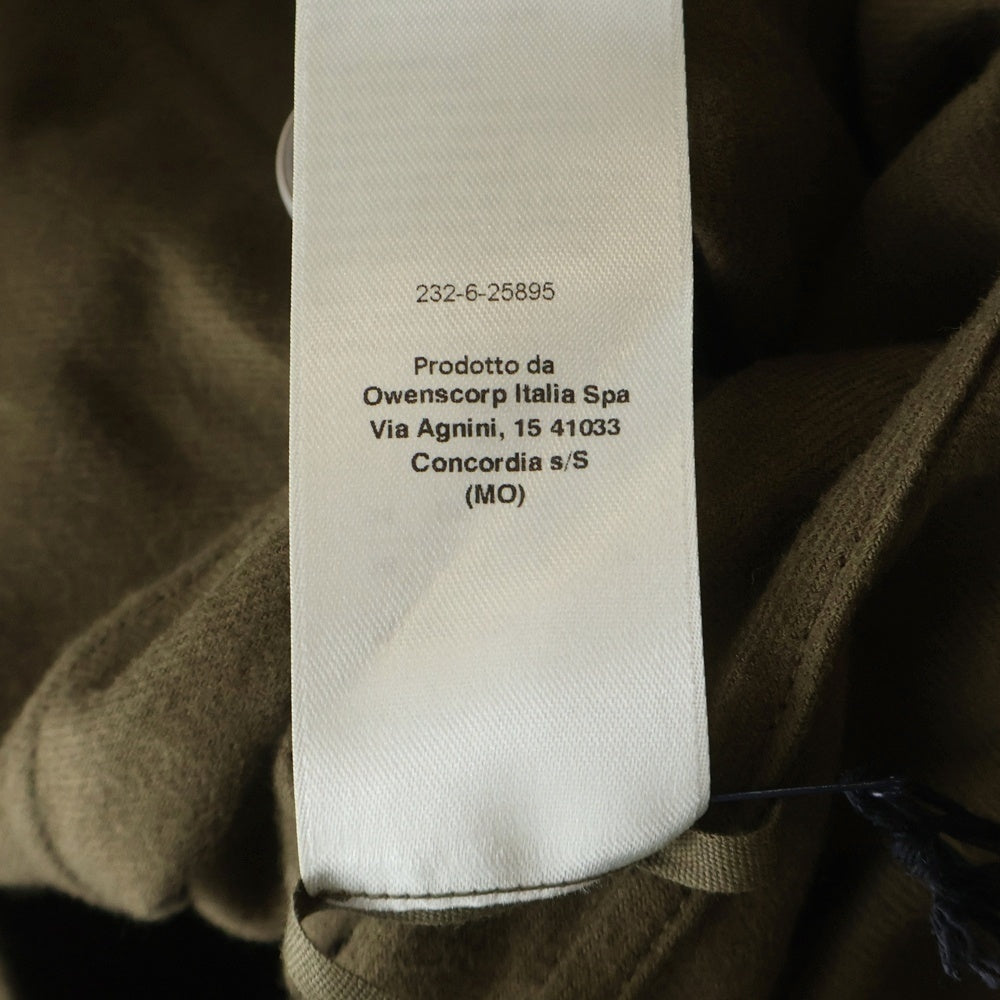 Rick Owens(リックオウエンス) CROPPED OUTERSHIRT クロップド アウターシャツ 長袖シャツジャケット ブラウン RP02D3245-FL