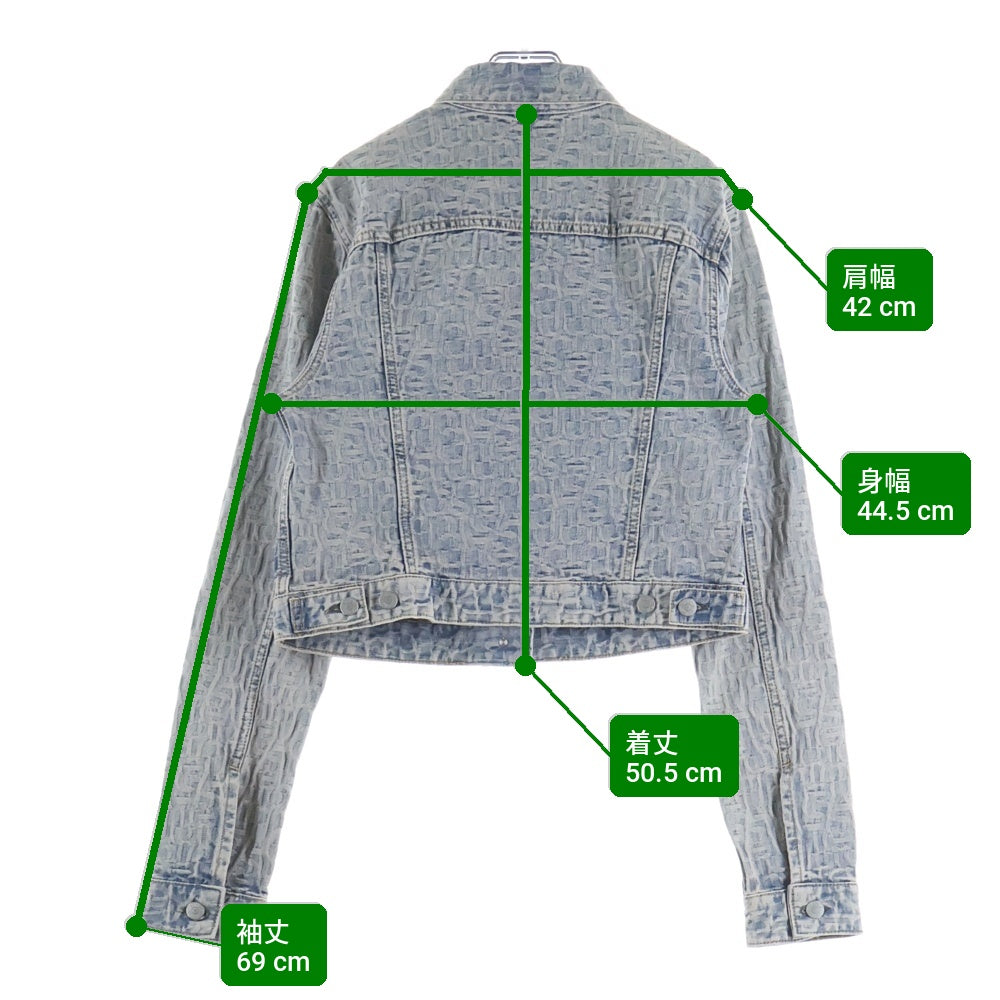【ゆうごはん】acne studiosデニムジャケット Acne Studios(アクネ ストゥディオズ) Denim Jacket 総柄 デニム