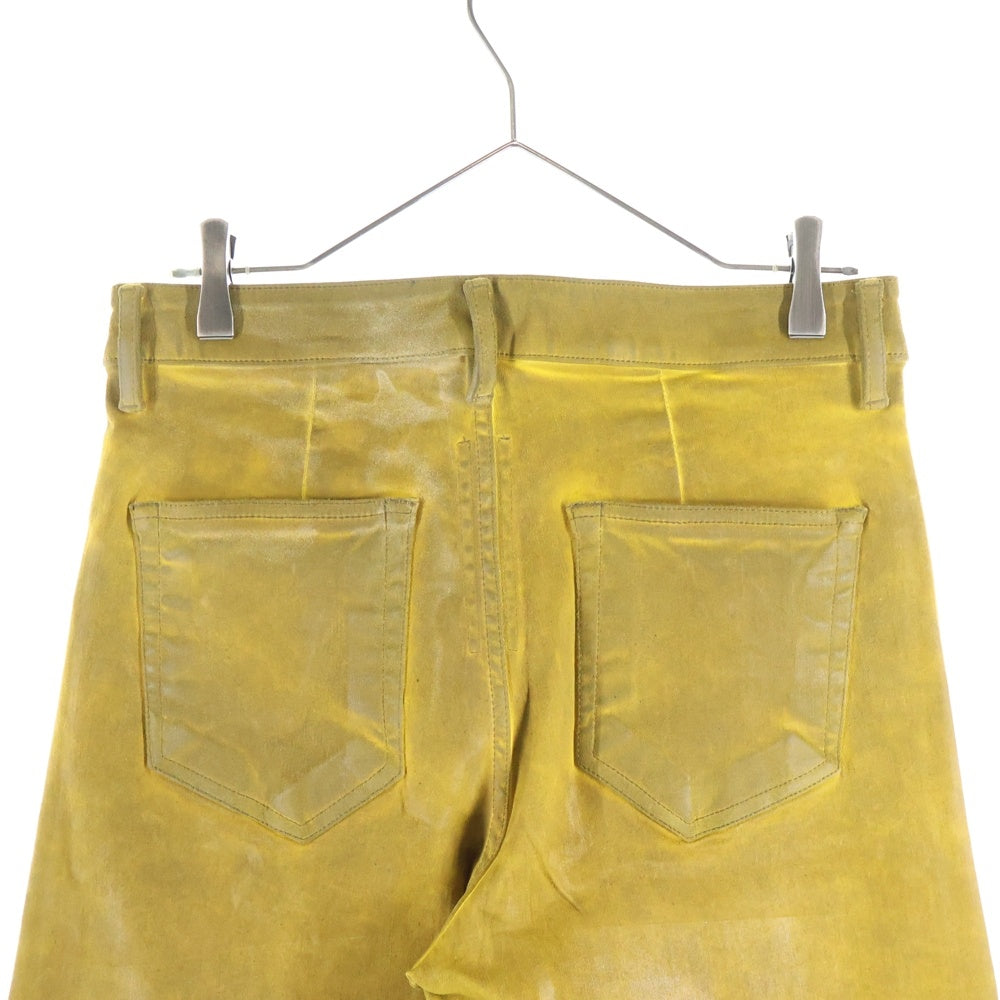 DRKSHDW(ダークシャドウ) GETH JEANS ゲスジーンズ コーティング加工 デニムパンツ イエロー DS02S2305-HSCF