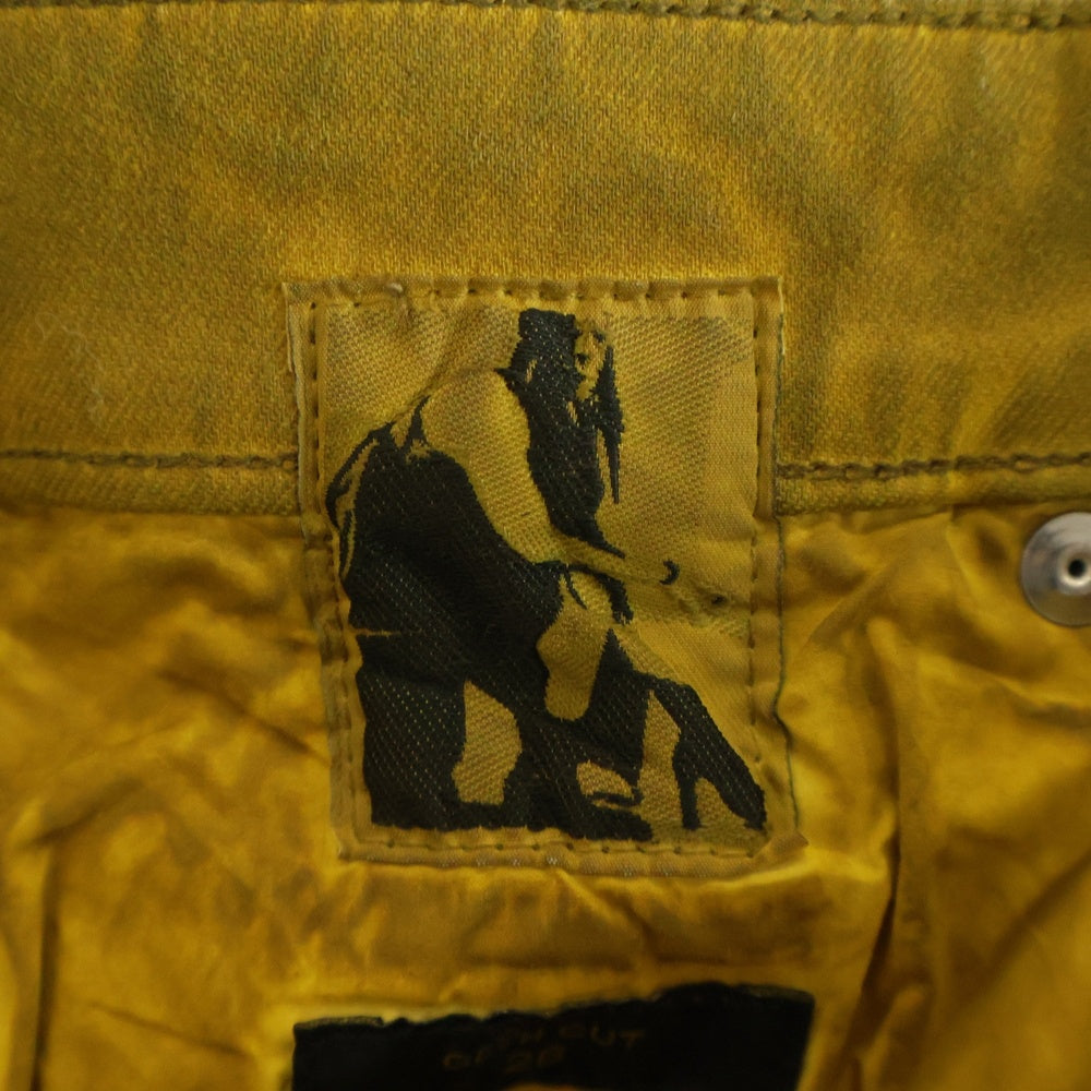 DRKSHDW(ダークシャドウ) GETH JEANS ゲスジーンズ コーティング加工 デニムパンツ イエロー DS02S2305-HSCF