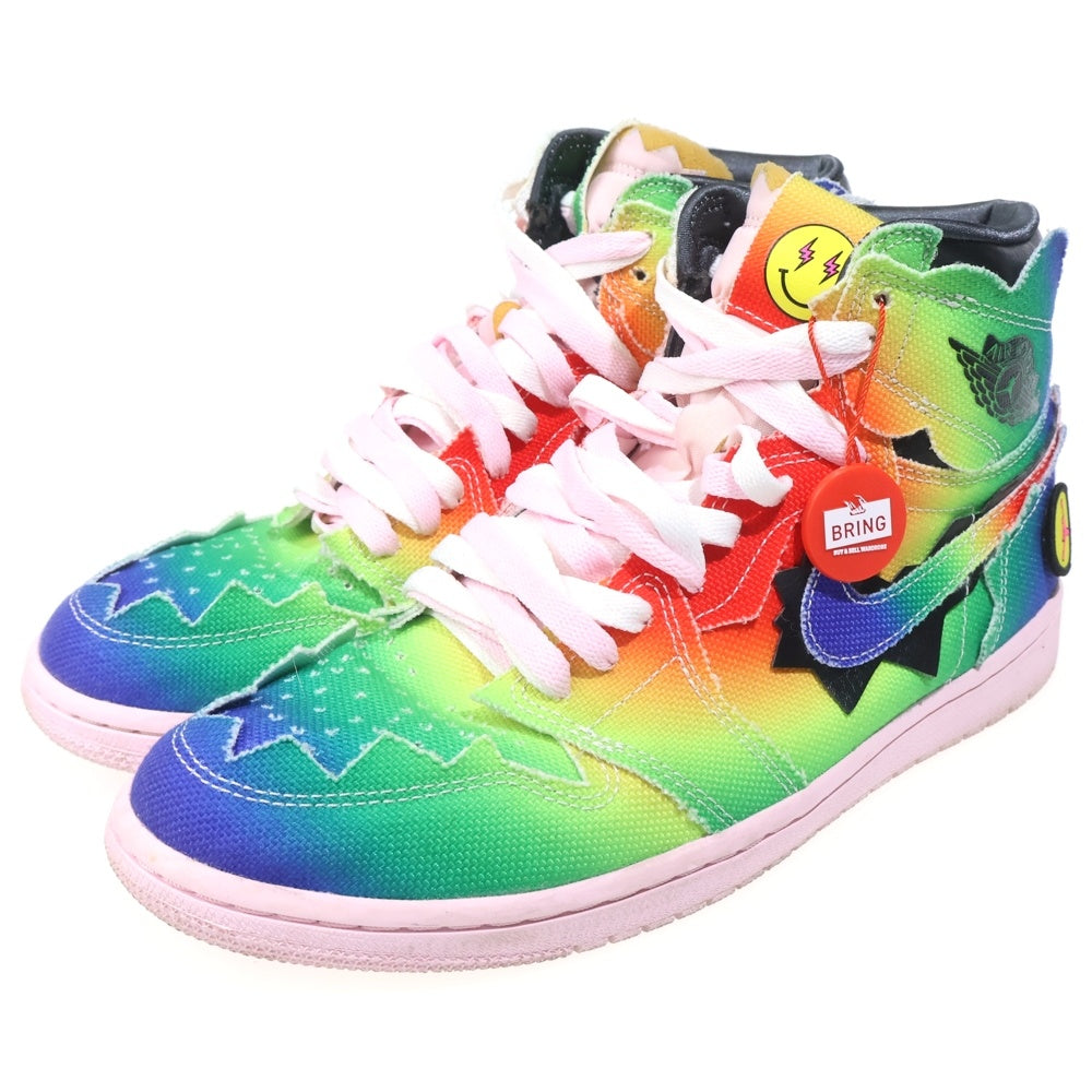 NIKE(ナイキ) ×J BALVIN NIKE AIR JORDAN 1 HIGH OG RAINBOW J バルビン エアジョーダン1 OG レインボー ハイカットスニーカー マルチ US9/27cm DC3481-900
