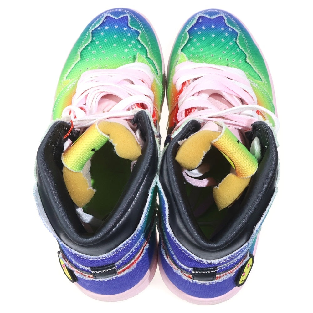 NIKE(ナイキ) ×J BALVIN NIKE AIR JORDAN 1 HIGH OG RAINBOW J バルビン エアジョーダン1 OG レインボー ハイカットスニーカー マルチ US9/27cm DC3481-900