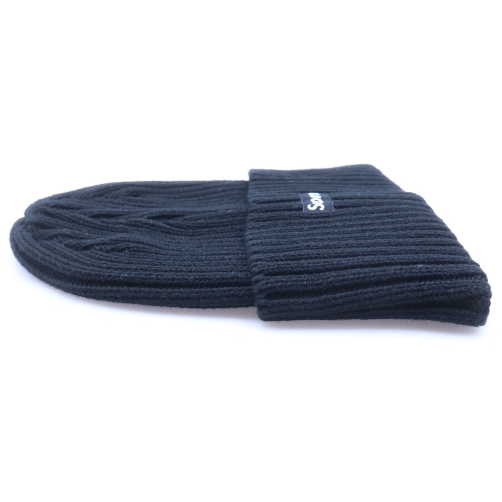 SUPREME(シュプリーム) Overdyed Beanie スモールボックスロゴ ビーニー ニット帽 帽子 ブラック