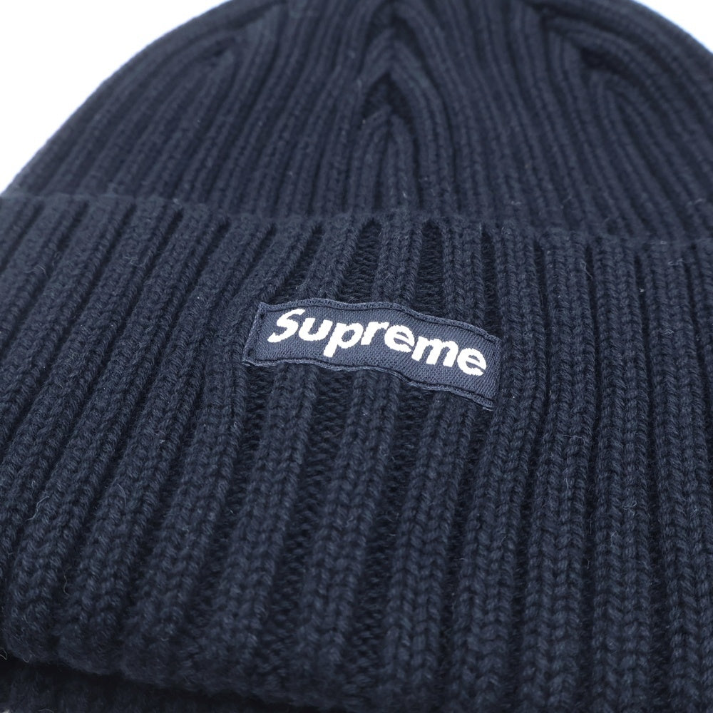SUPREME(シュプリーム) Overdyed Beanie スモールボックスロゴ ビーニー ニット帽 帽子 ブラック