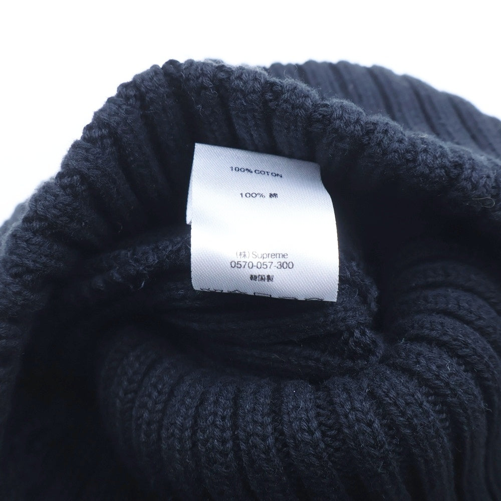 SUPREME(シュプリーム) Overdyed Beanie スモールボックスロゴ ビーニー ニット帽 帽子 ブラック