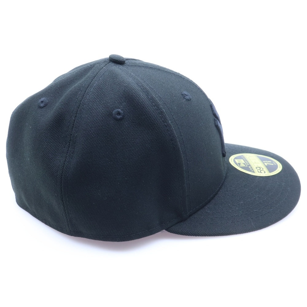 NEW ERA(ニューエラ) 59FIFTY NEWYORK YANKEES ニューヨークヤンキース ロゴ刺繍 ベースボールキャップ 帽子 ブラック 14524645