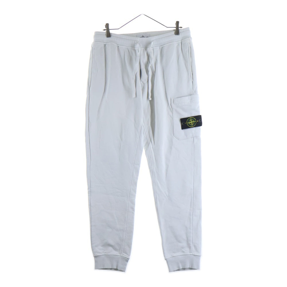STONE ISLAND(ストーンアイランド) Sweat Cargo Pants ロゴワッペン スウェットカーゴパンツ ホワイト 761564551