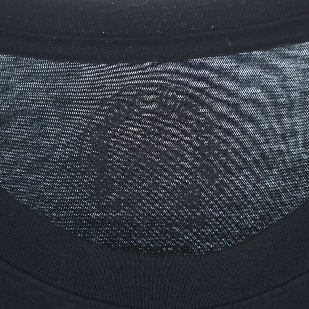 CHROME HEARTS(クロムハーツ) CH L/S T-SHIRT LTD MALIBU マリブ限定 アームフローラル バックホースシュープリント 長袖Tシャツ ロンT ブラック