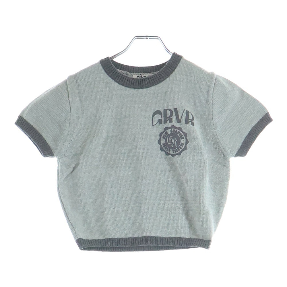 NO BRAND(ノーブランド) GROVE グローブ 22AW ABEL KNT アベル 半袖ニット Tシャツ カットソー グレー レディース
