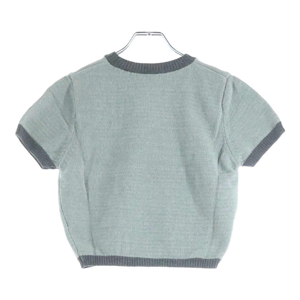 NO BRAND(ノーブランド) GROVE グローブ 22AW ABEL KNT アベル 半袖ニット Tシャツ カットソー グレー レディース