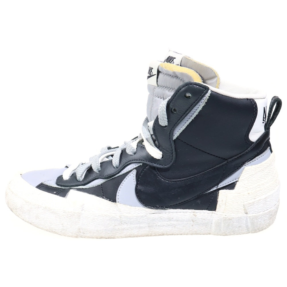 NIKE(ナイキ) ×sacai BLAZER MID サカイ ブレザー ハイカットスニーカー ブラック US10/28cm BV0072-002