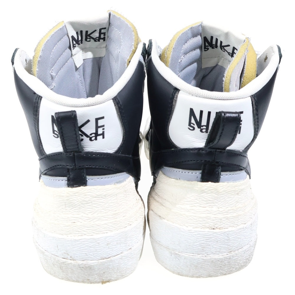 NIKE(ナイキ) ×sacai BLAZER MID サカイ ブレザー ハイカットスニーカー ブラック US10/28cm BV0072-002