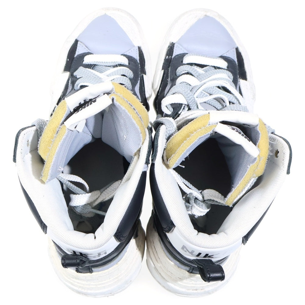 NIKE(ナイキ) ×sacai BLAZER MID サカイ ブレザー ハイカットスニーカー ブラック US10/28cm BV0072-002