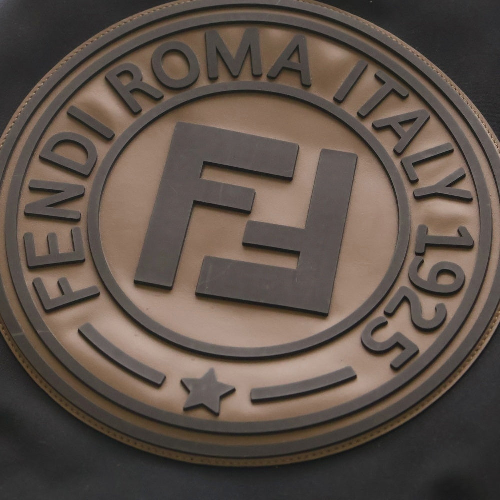 FENDI(フェンディ) Logo Tote Bag ロゴ キャンバストートバッグ ブラック 7VA435