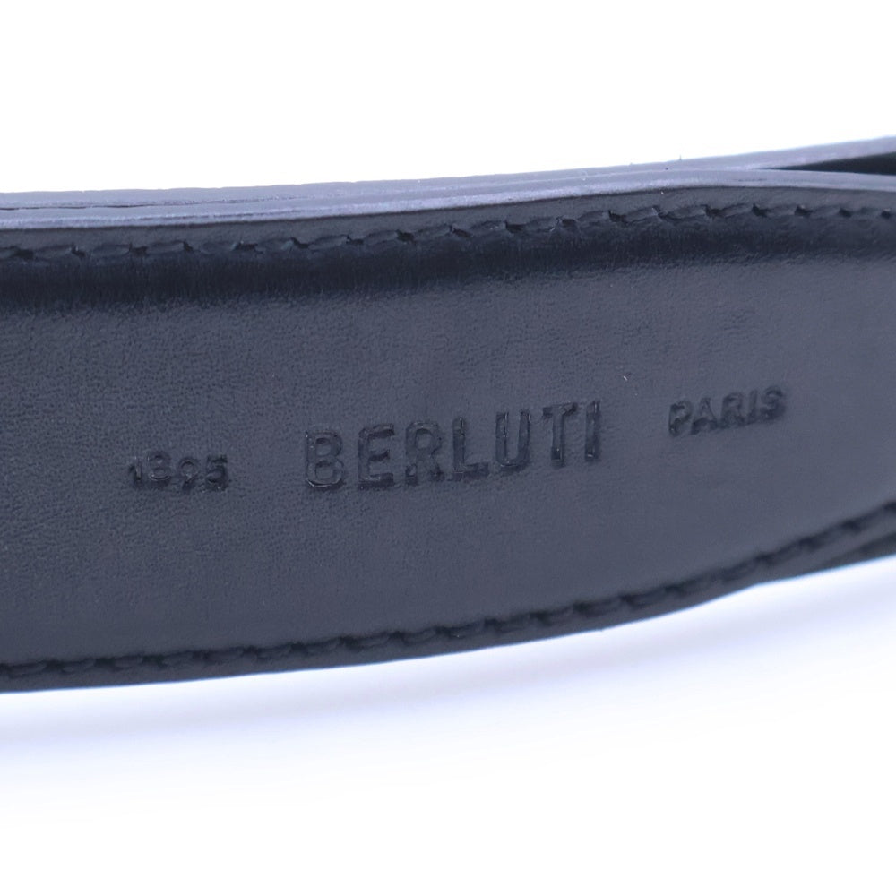 Berluti(ベルルッティ) カリグラフィ スクリットレザーベルト ブラック