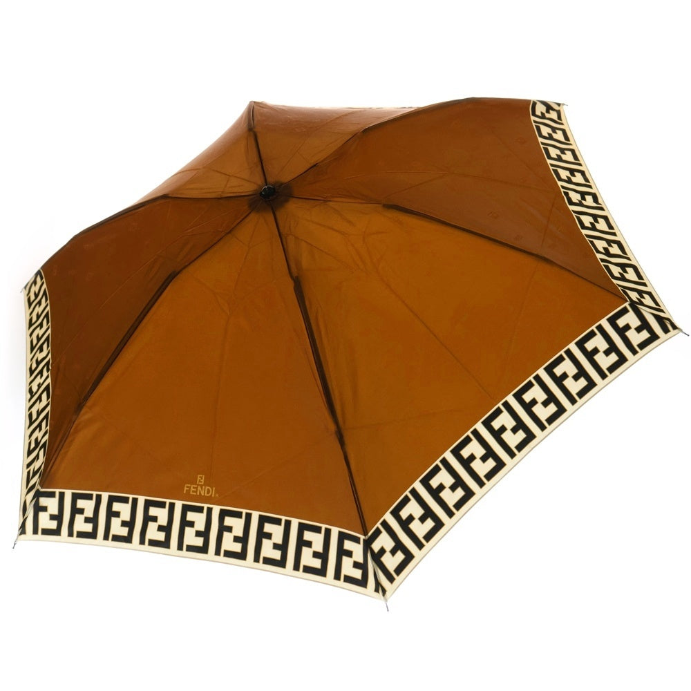 FENDI(フェンディ) FFロゴ アンブレラ 折りたたみ傘 ブラウン レディース