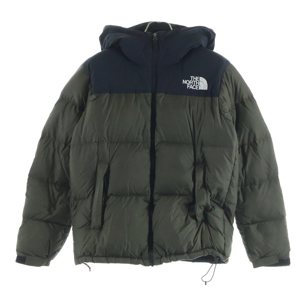 THE NORTH FACE(ザノースフェイス) Nuptse Hoodie ヌプシ フーディ ダウンジャケット カーキ/ブラック ND92041R