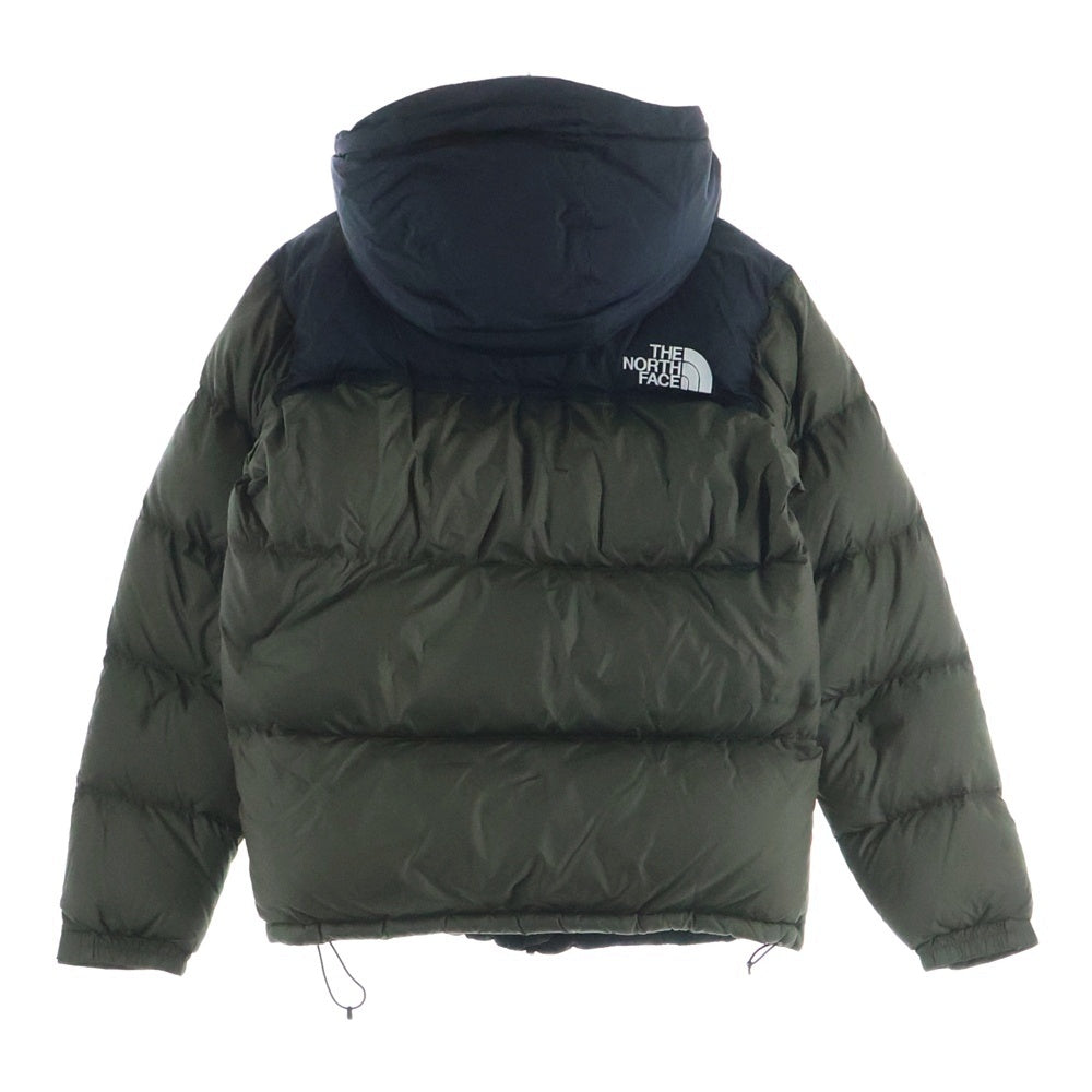 THE NORTH FACE(ザノースフェイス) Nuptse Hoodie ヌプシ フーディ ダウンジャケット カーキ/ブラック ND92041R