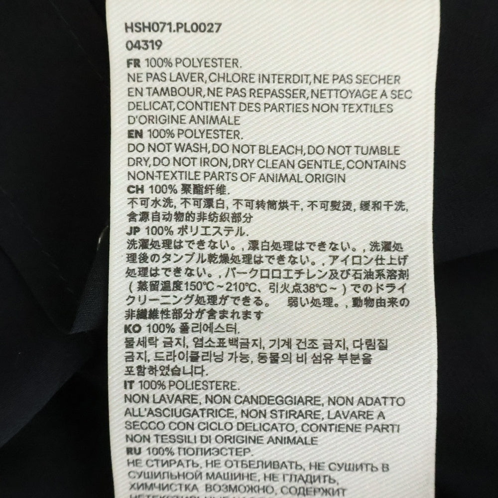 AMI Alexandre Mattiussi(アミアレクサンドルマテュッシ) LONG SLEEVED SHIRTS ロングスリーブ シースルー 長袖シャツ ブラック HSH071