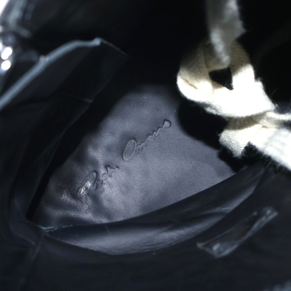Rick Owens(リックオウエンス) RAMONES ラモーンズ サイドジップレザーハイカットスニーカー シューズ ブラック