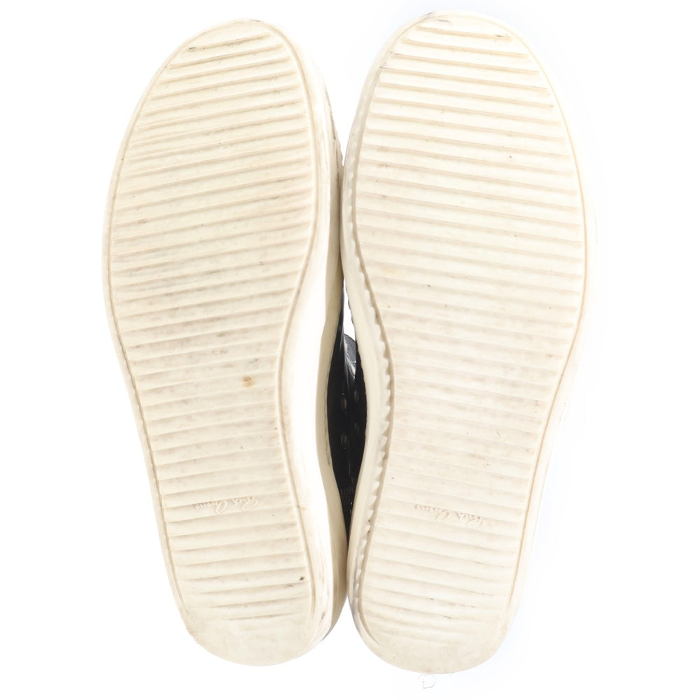 Rick Owens(リックオウエンス) RAMONES ラモーンズ サイドジップレザーハイカットスニーカー シューズ ブラック
