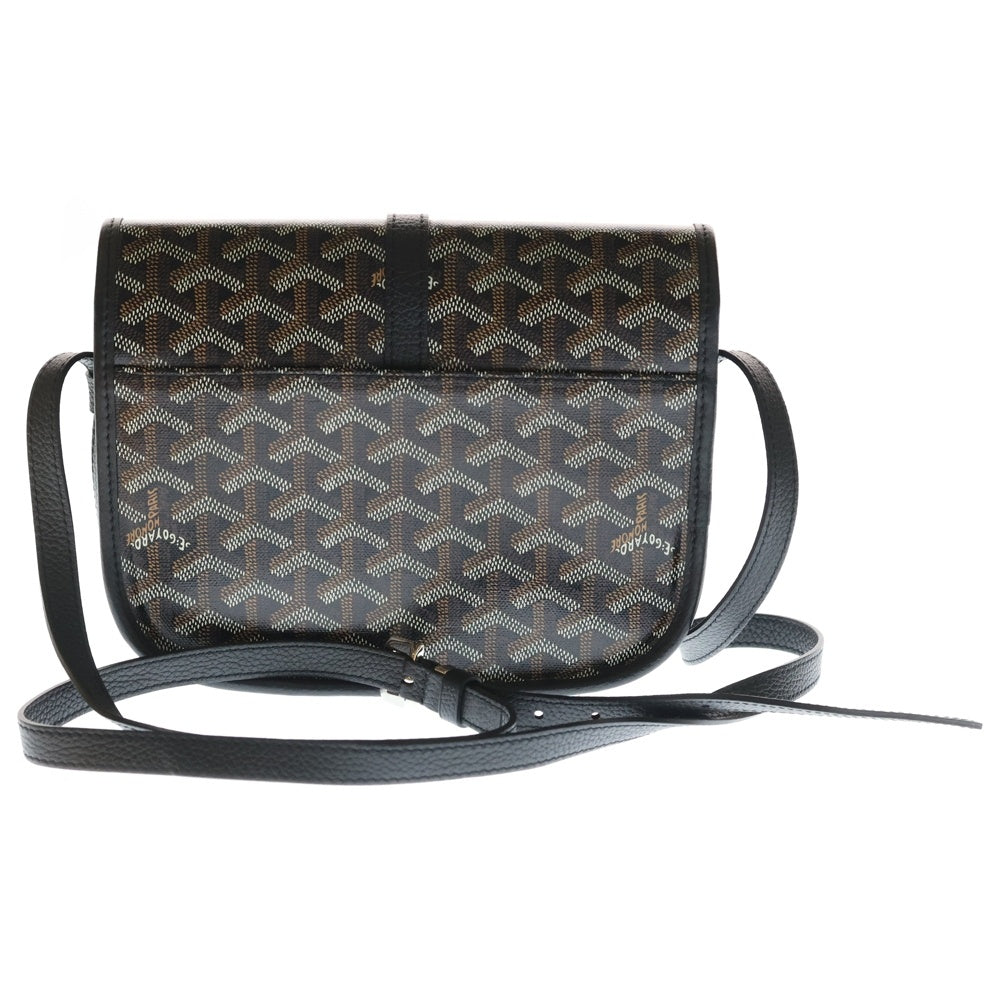 GOYARD(ゴヤール) Belvedere PM ベルヴェデーレPM レザーショルダーバッグ ブラック レディース