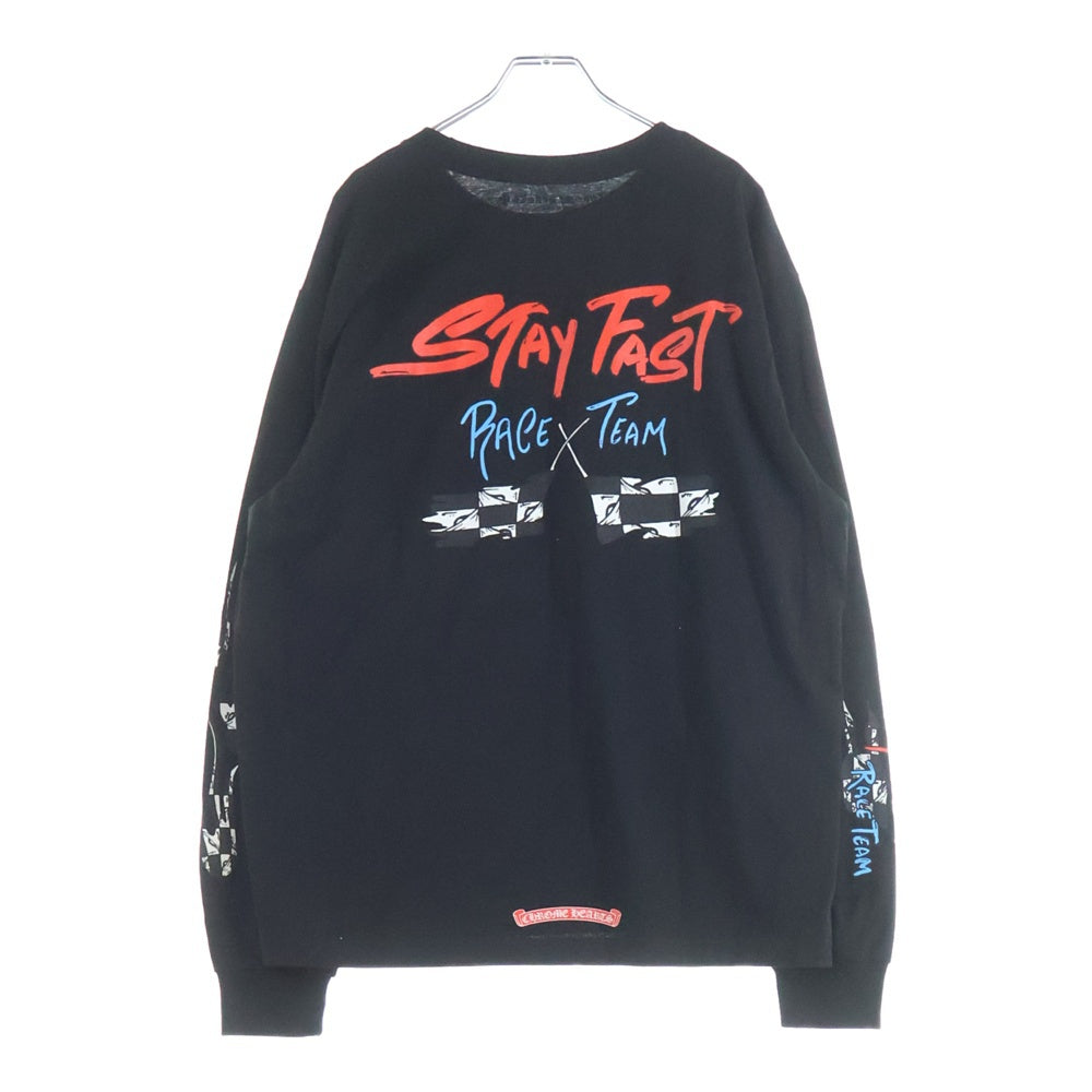 CHROME HEARTS(クロムハーツ) MATTY BOY PPO STAY FAST RACE TEAM L/S T-SHIRT マッティボーイ 長袖Tシャツ ロンT ブラック