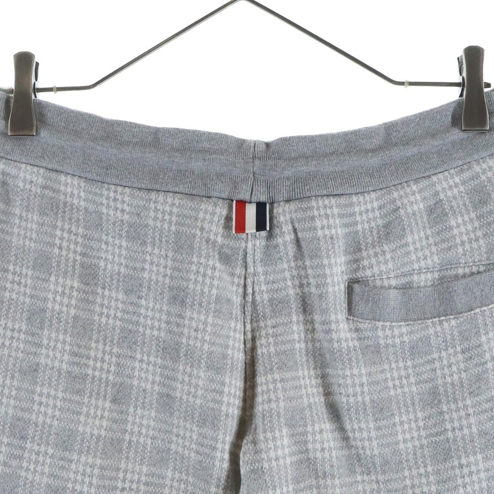 THOM BROWNE(トムブラウン) Check Sweatpants チェックスウェットパンツ グレー MJQ133A-07993055