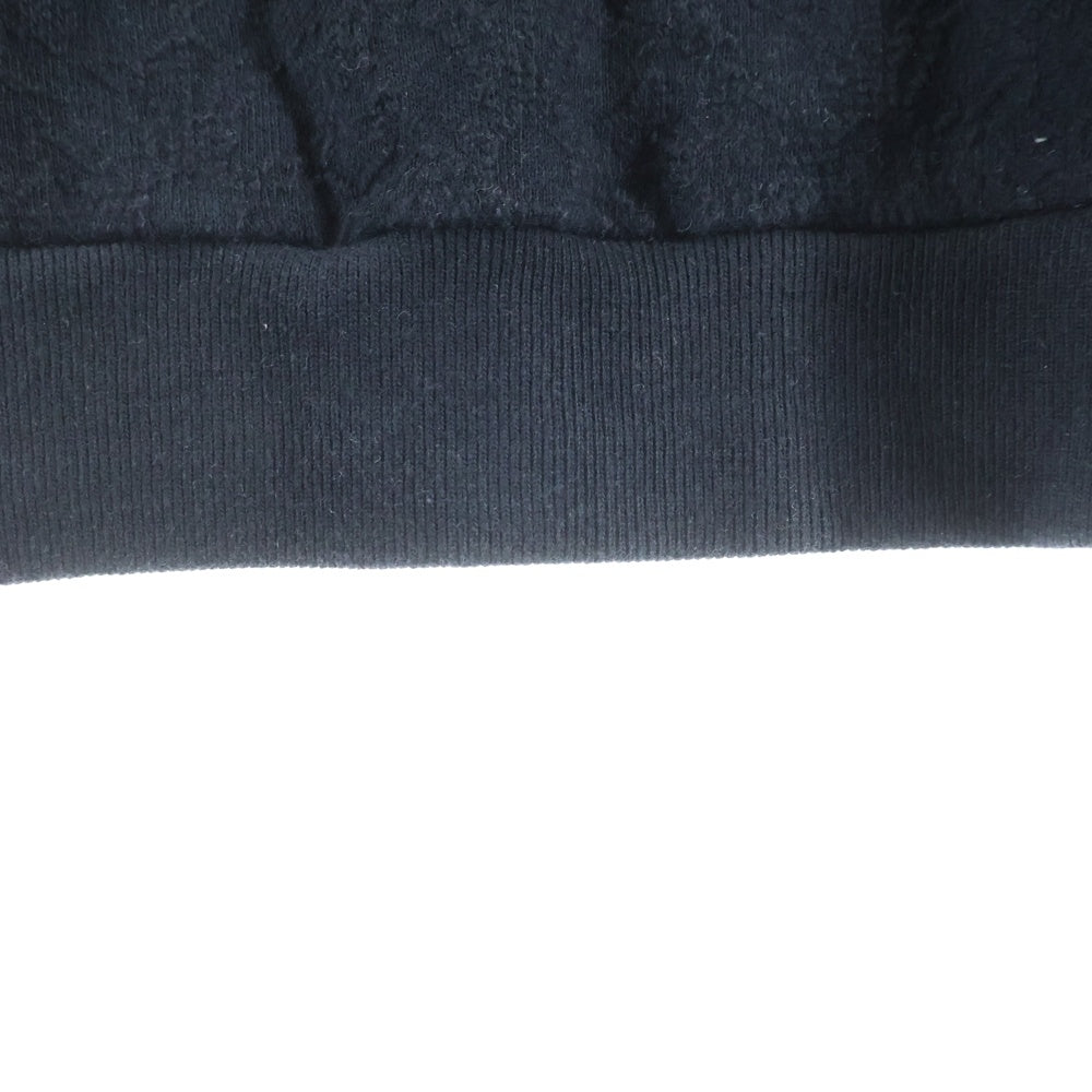CHROME HEARTS(クロムハーツ) Y NOT Vertical Logo Embroidery CH Plus Sweat Shirt ワイノット ヴァーティカルロゴ刺繍 CHプラス総柄 スウェットシャツ ブラック